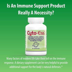 Nutrition facts panel for Cyto-Ess Immune Support