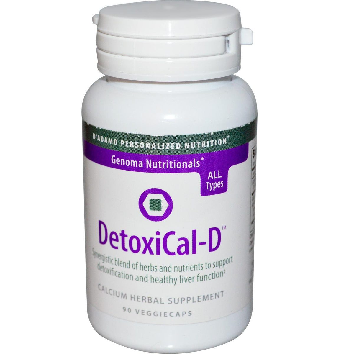 D'Adamo Detoxical-D bottle, 90 count