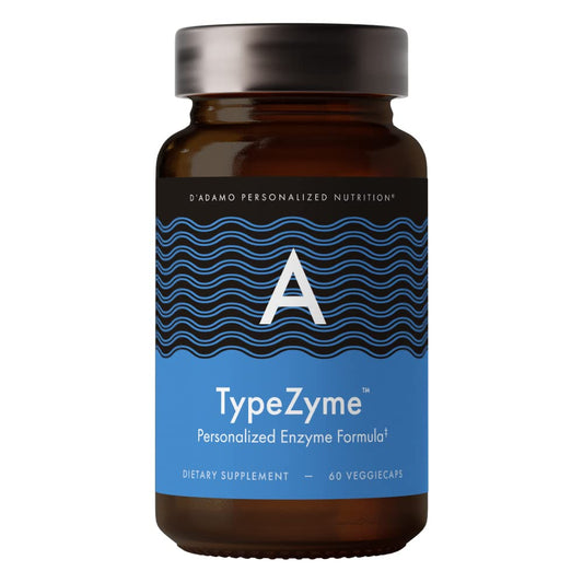 D'Adamo TypeZyme bottle with Blood Type A label