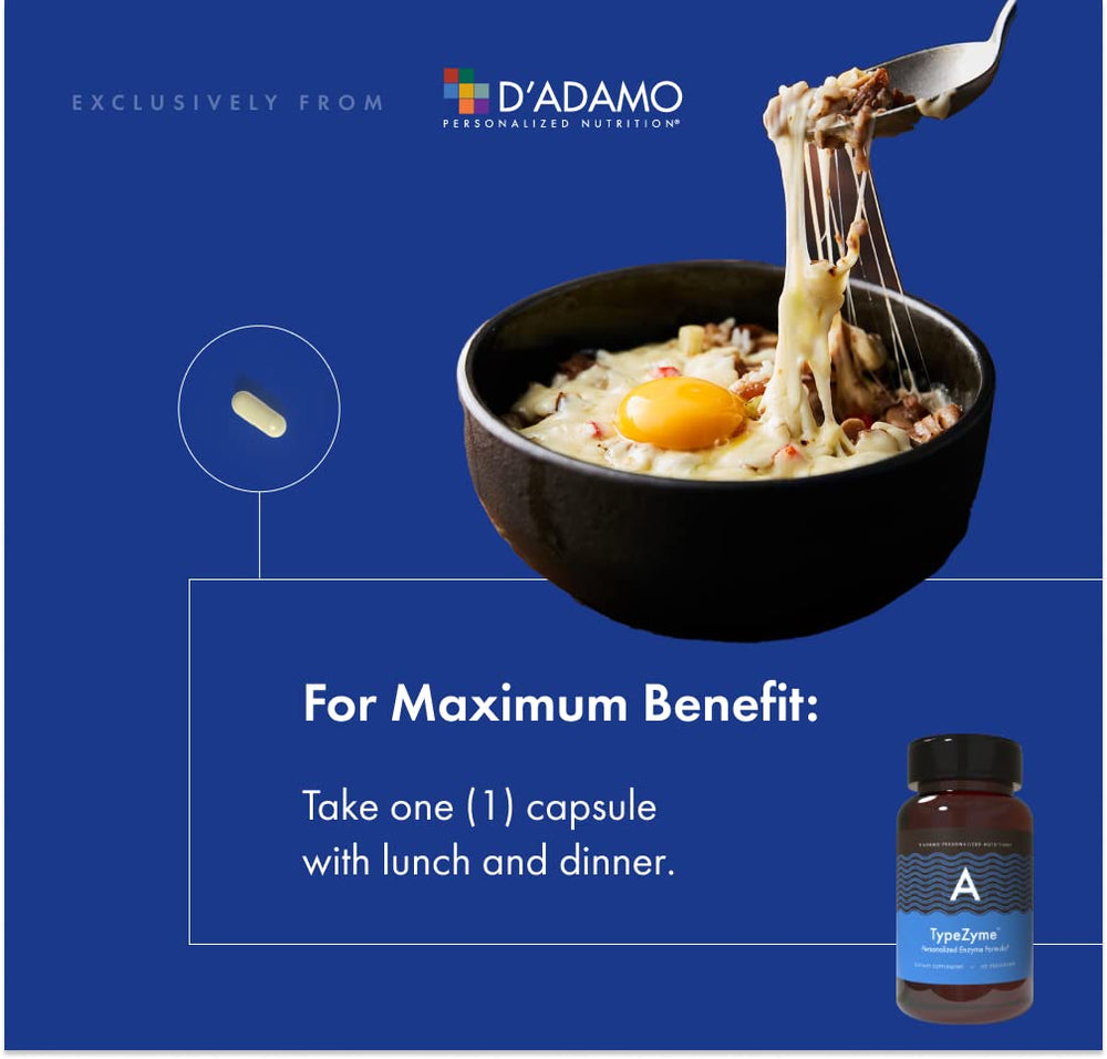 Lifestyle image showing digestive wellness with TypeZyme for Blood Type A