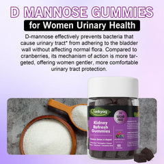 Gummies arranged with herbal ingredients nearby