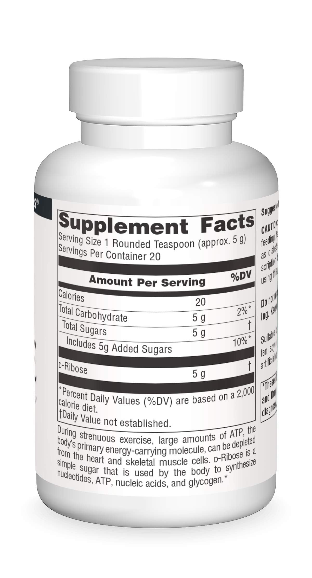 Product label showing no yeast, dairy, egg, gluten, corn, soy, or wheat