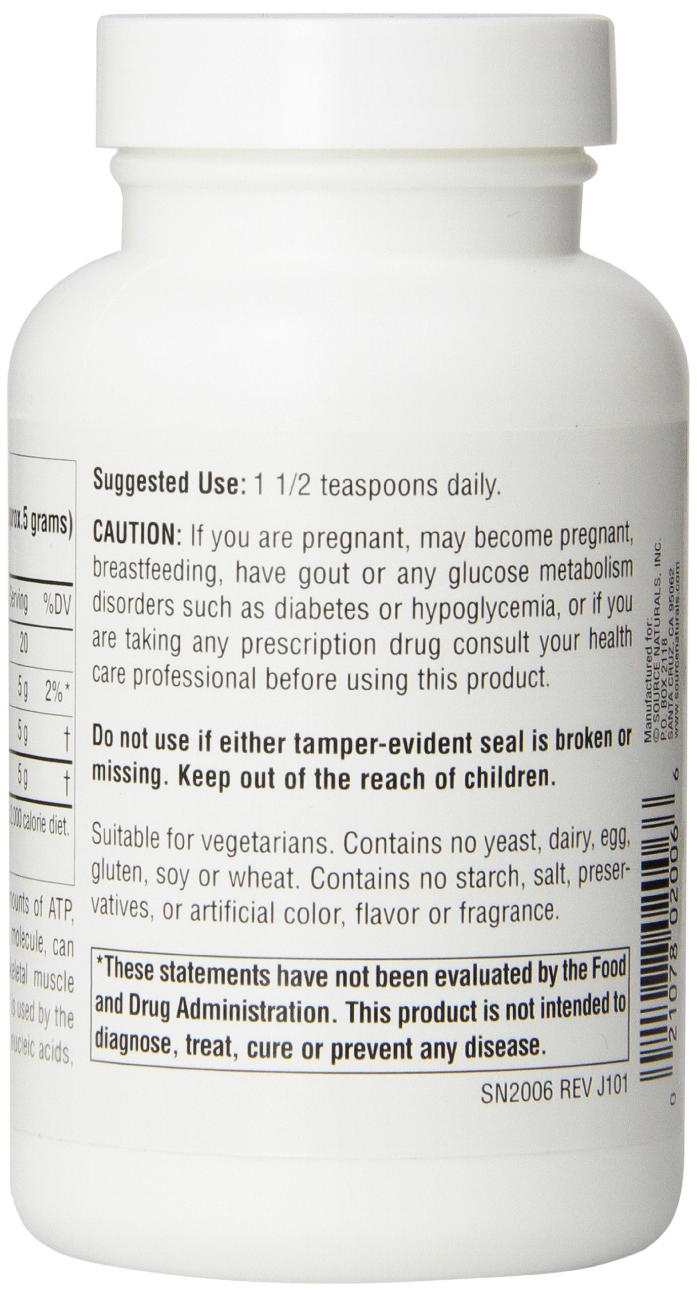 Vegetarian-friendly D-Ribose powder packaging