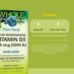 Bioenhanced vegan-friendly vitamin D3 for absorption
