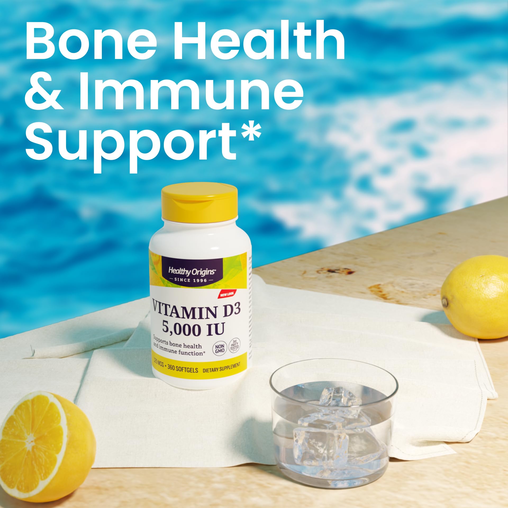 Graphic illustrating bone health benefits of vitamin D3