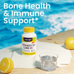 Graphic illustrating bone health benefits of vitamin D3