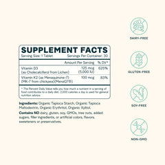 High absorption label concept for D3 and K2