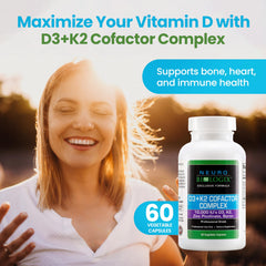 Front view of D3+K2 Cofactor Complex bottle