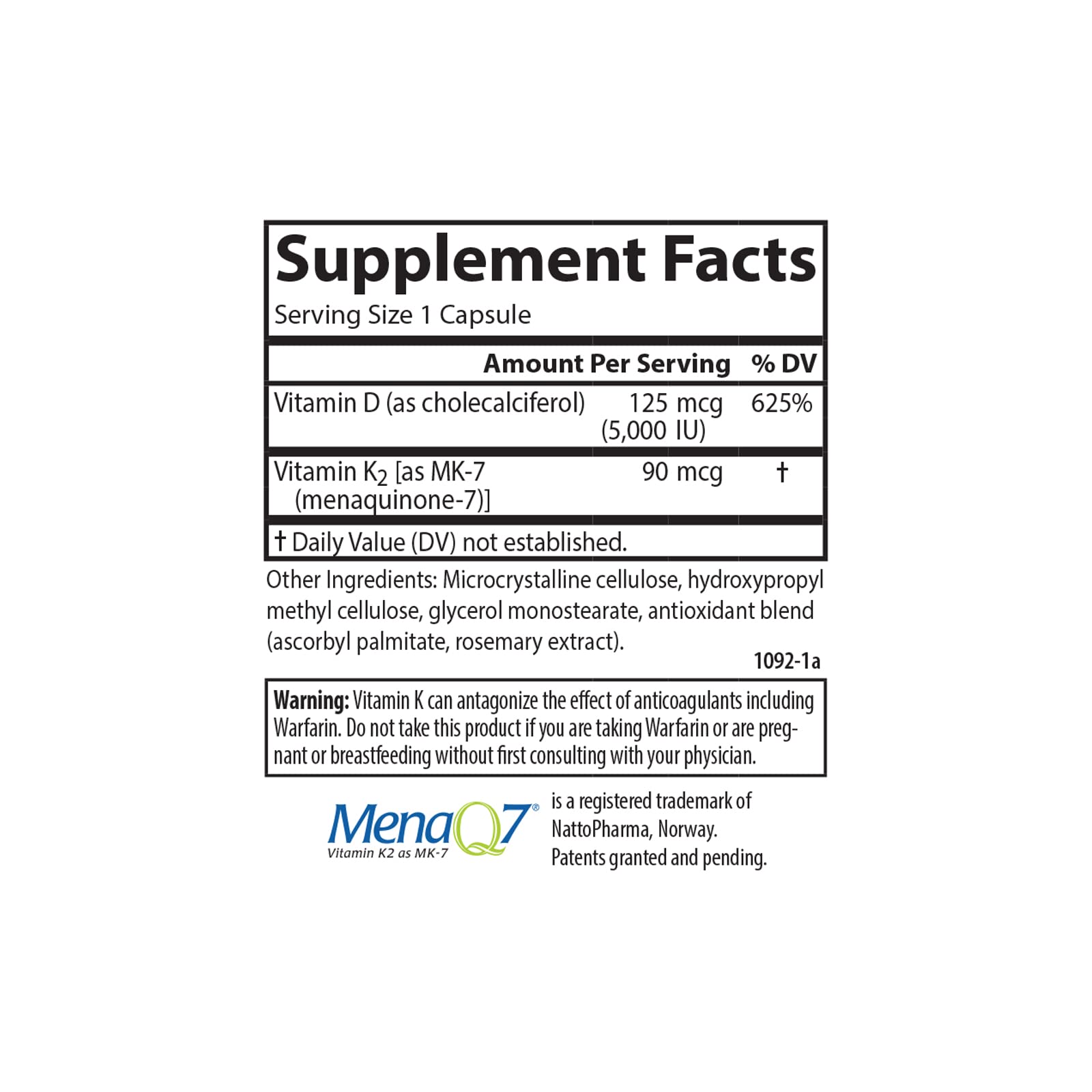 MK-7 Vitamin K2 graphic