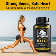 GMP-certified and lab-tested seal on D3K2 bottle