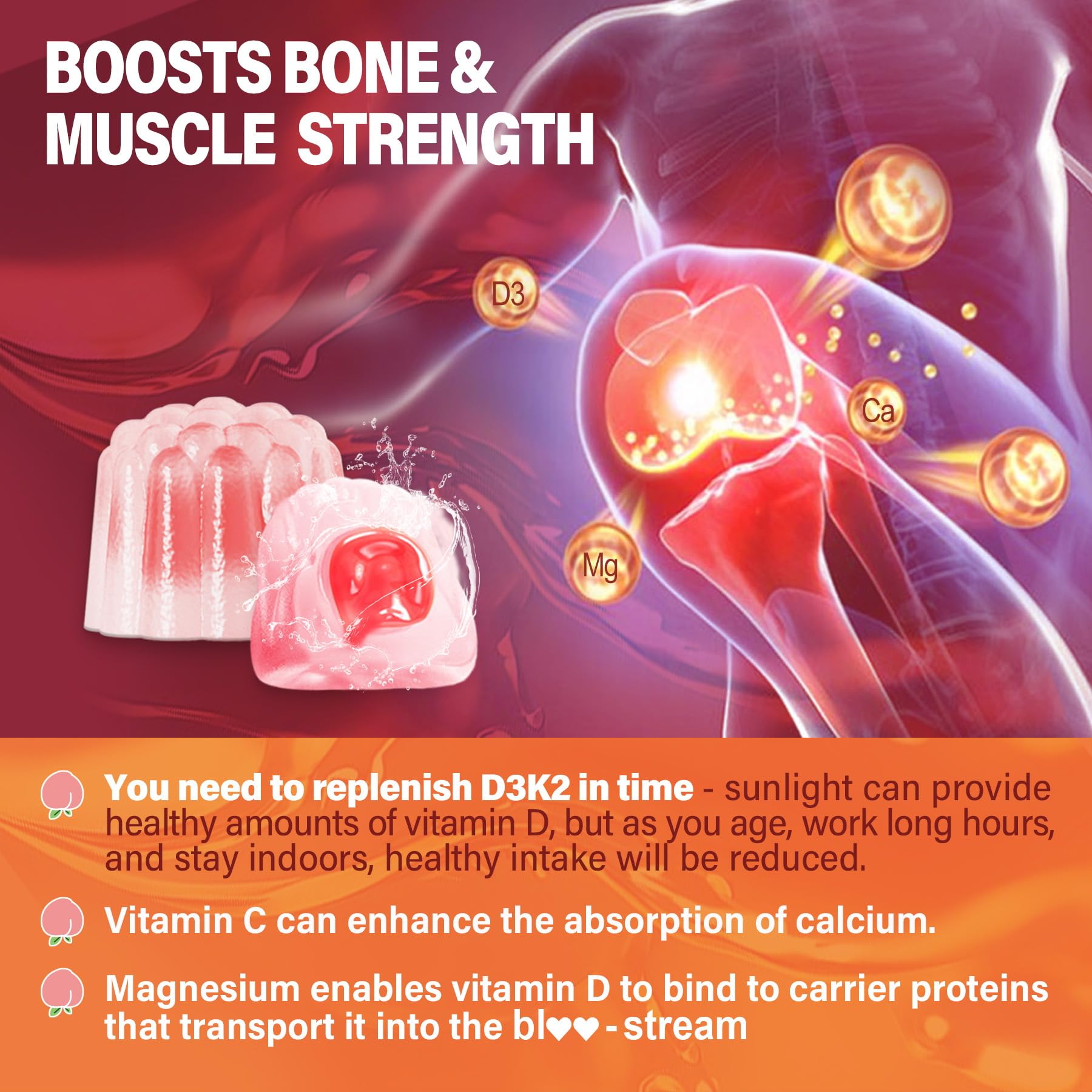 D3 K2 MK-7 200 mcg information graphic