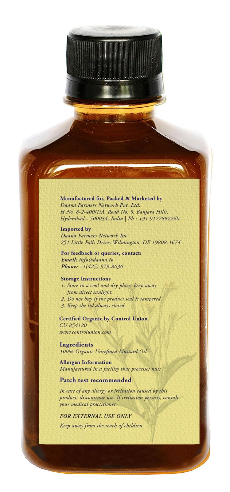 DAANA Mustard Oil before shaving to reduce irritation