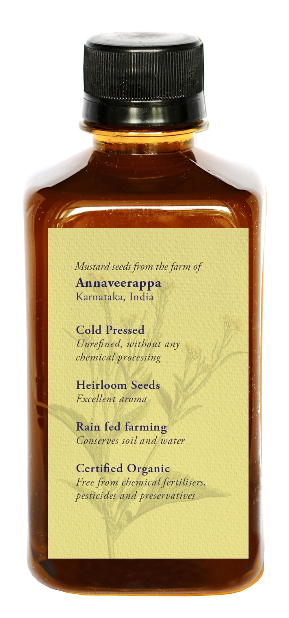 DAANA Mustard Oil applied on skin for smoother texture