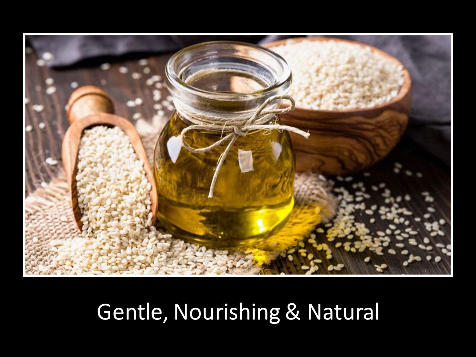 DAANA sesame oil as lip care for soft, moisturized lips