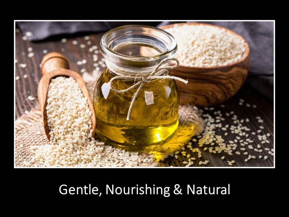 DAANA sesame oil as lip care for soft, moisturized lips