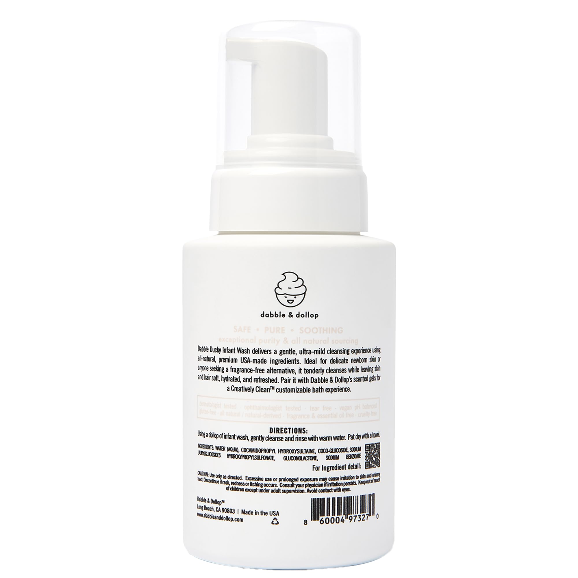 Gift set featuring Dabble & Dollop Foaming Infant Wash for babies