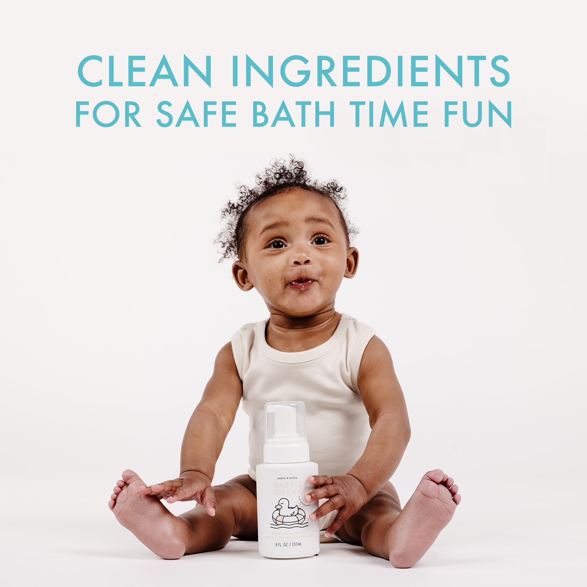 Fragrance-free infant wash and lotion bottles in a 2-pack.