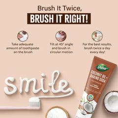 Teeth after using Dabur toothpaste showing bright smile