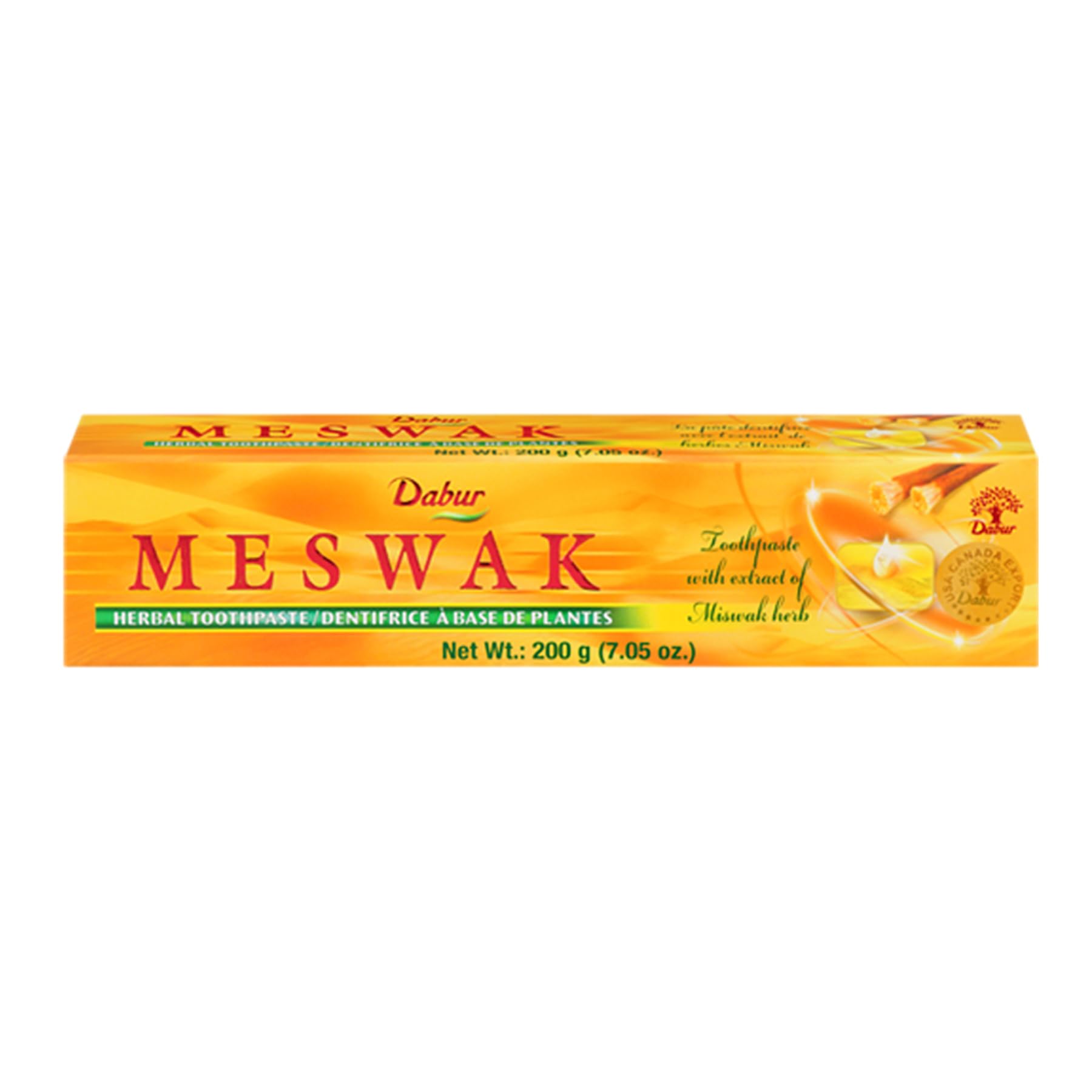 Dabur Fluoride-Free Toothpaste with Miswak tube