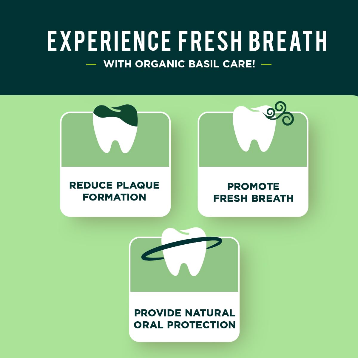 Herbal ingredients and basil extract in Dabur toothpaste