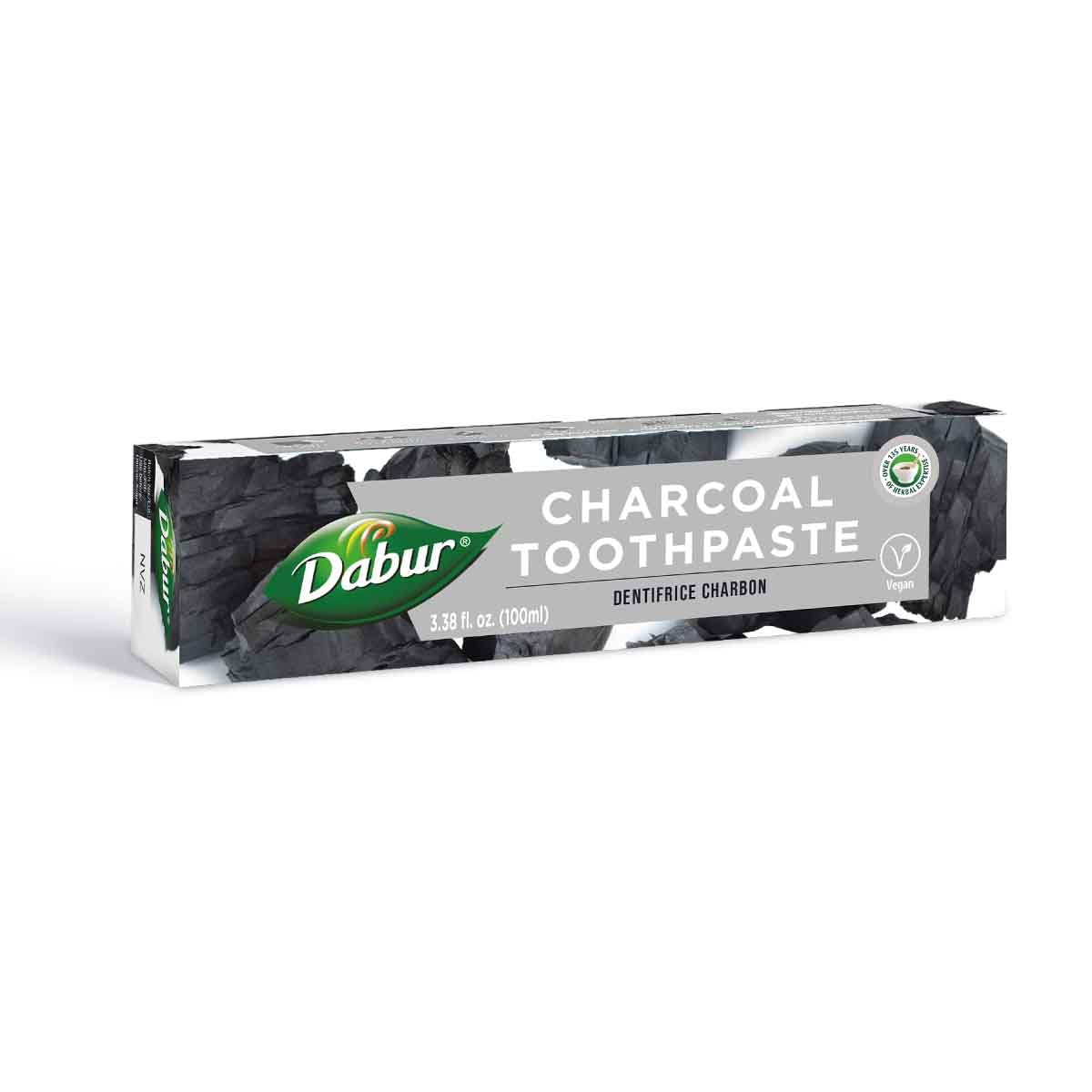 Product image: Dabur Herbal Toothpaste with Charcoal 100ml (Pack of 3)