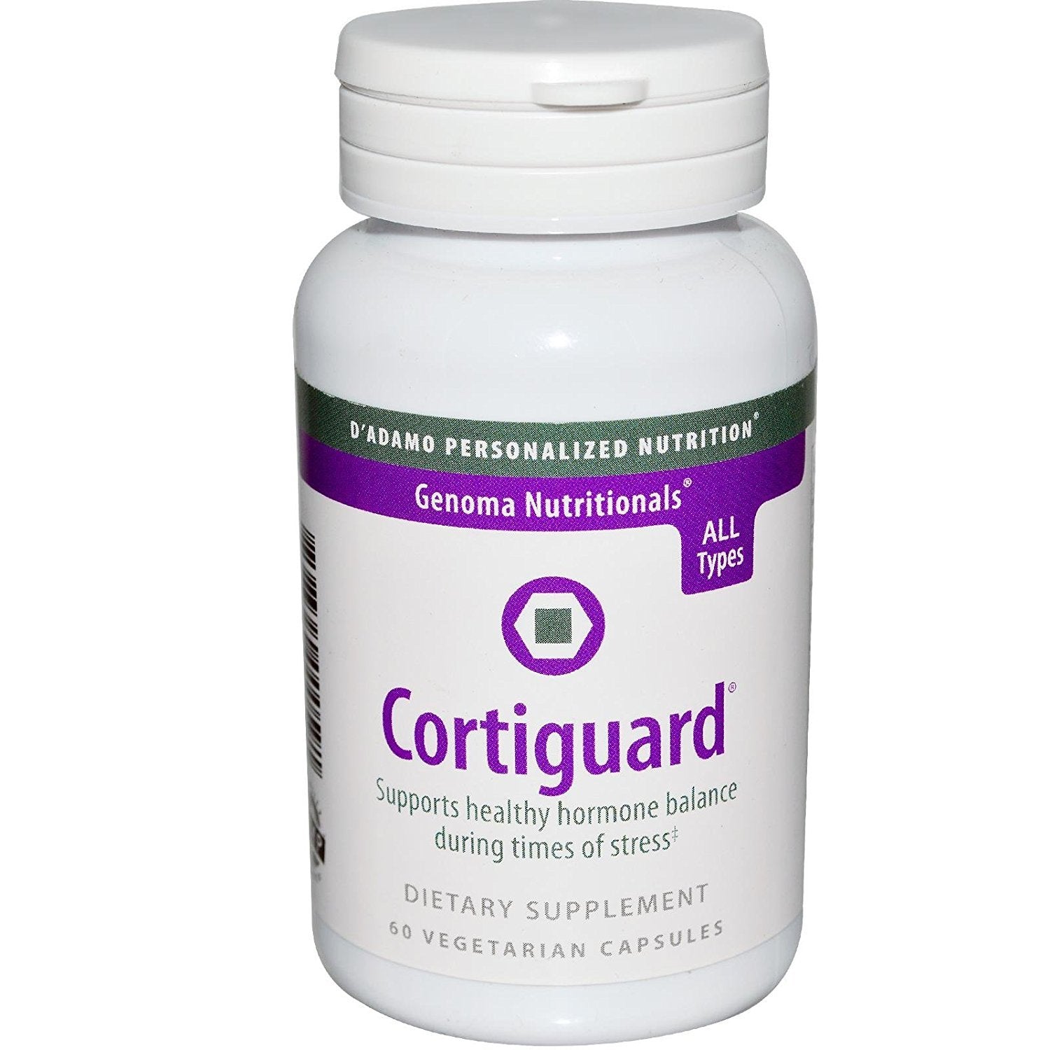 Dadamo Cortiguard 60 Vcaps bottle supporting hormone balance during stress