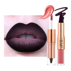 Daeuwiutr 2in1 lip kit with liner and liquid lipstick for precise definition and bold color.