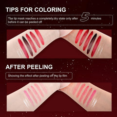 DAGEDA red shade swatch delivering bold, transfer-proof color.