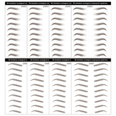 DAGEDA brown 4D eyebrow transfers box for easy, natural brows