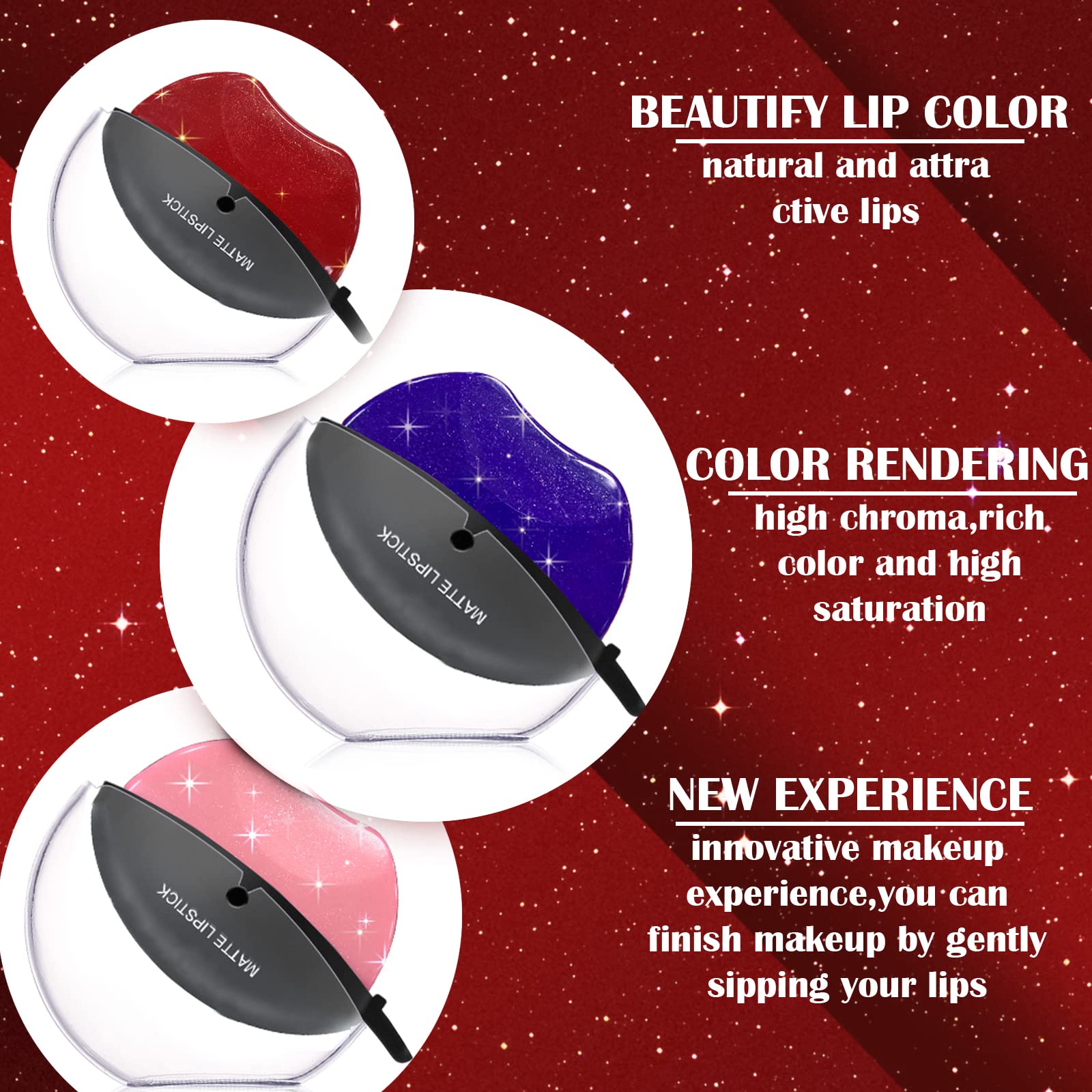 DAGEDA Lipstick long-lasting waterproof formula preserves color all day