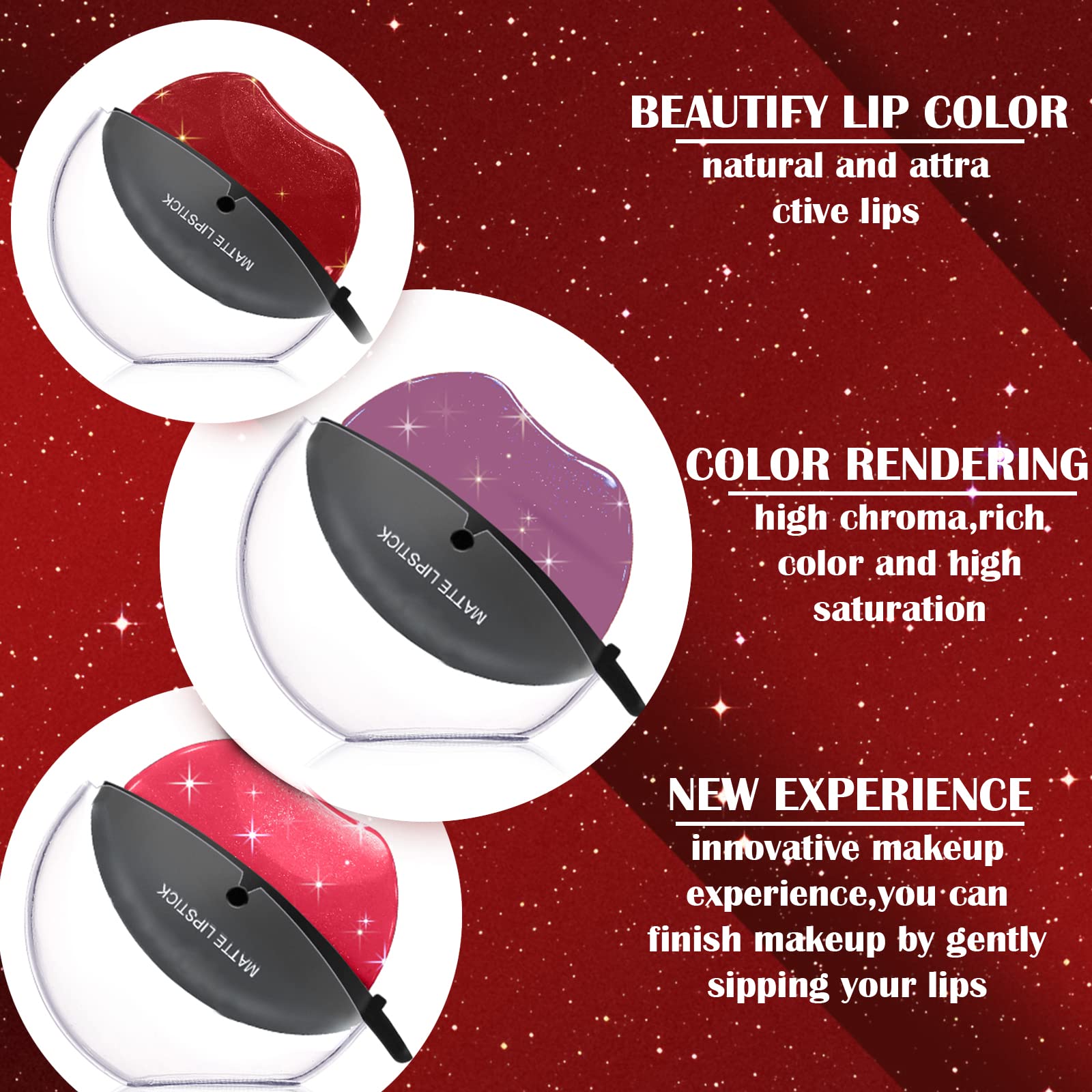 DAGEDA Pearl Lipstick orange-to-creamy-orange color change after three minutes.