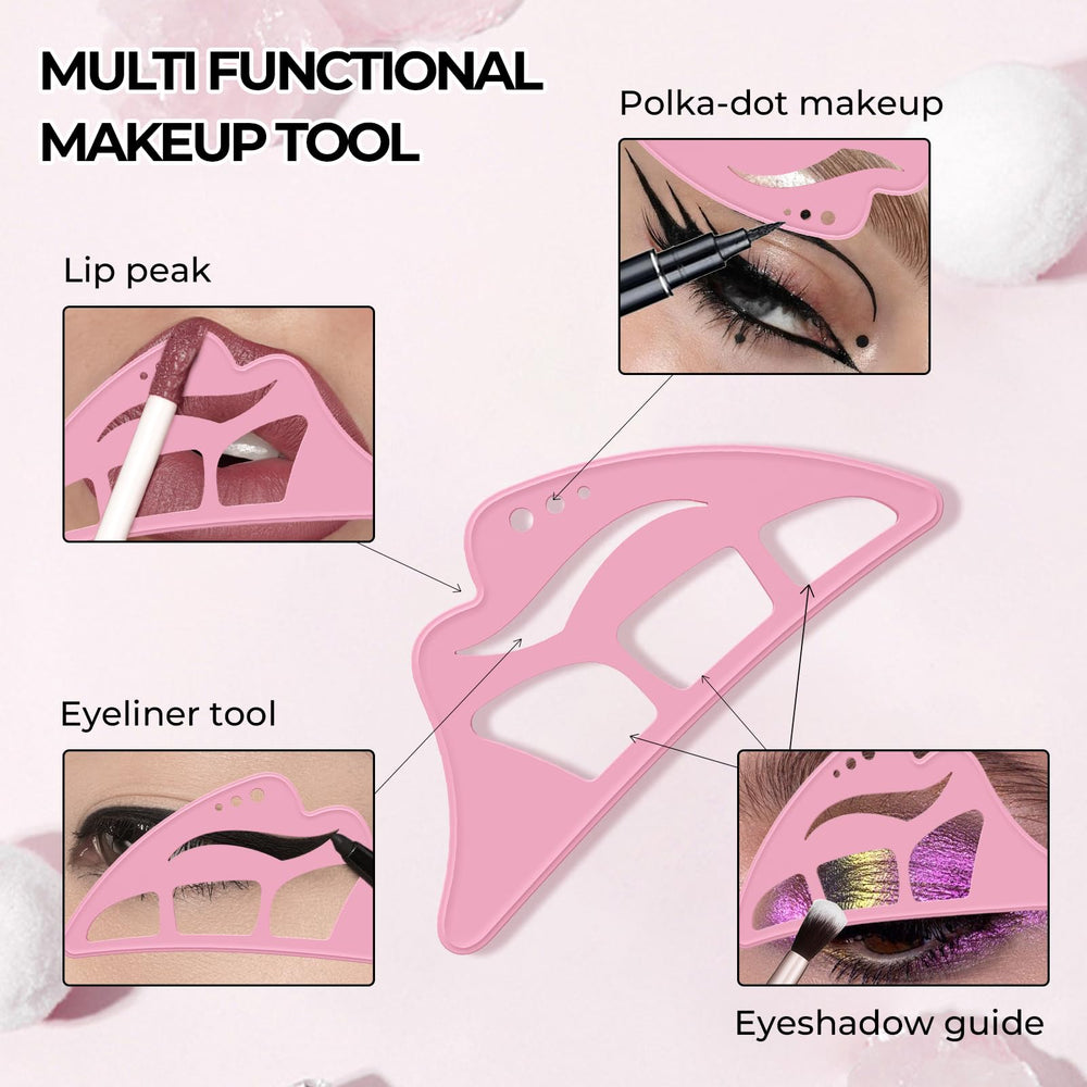 DAGEDA silicone beauty ruler demonstrates accurate contours for balanced makeup results