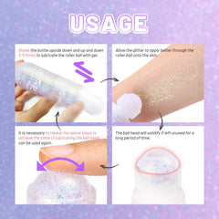 DAGEDA six holographic colors ideal for rave looks.