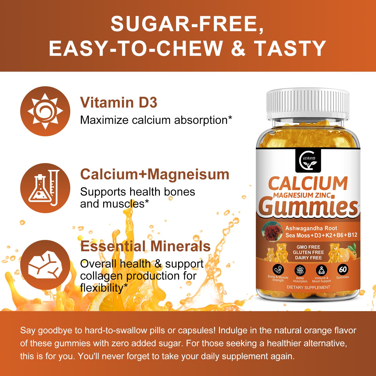 Two-pack daily calcium supplement packaging