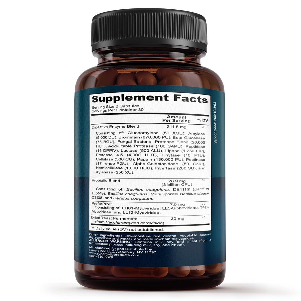 Dosage instruction: two capsules daily