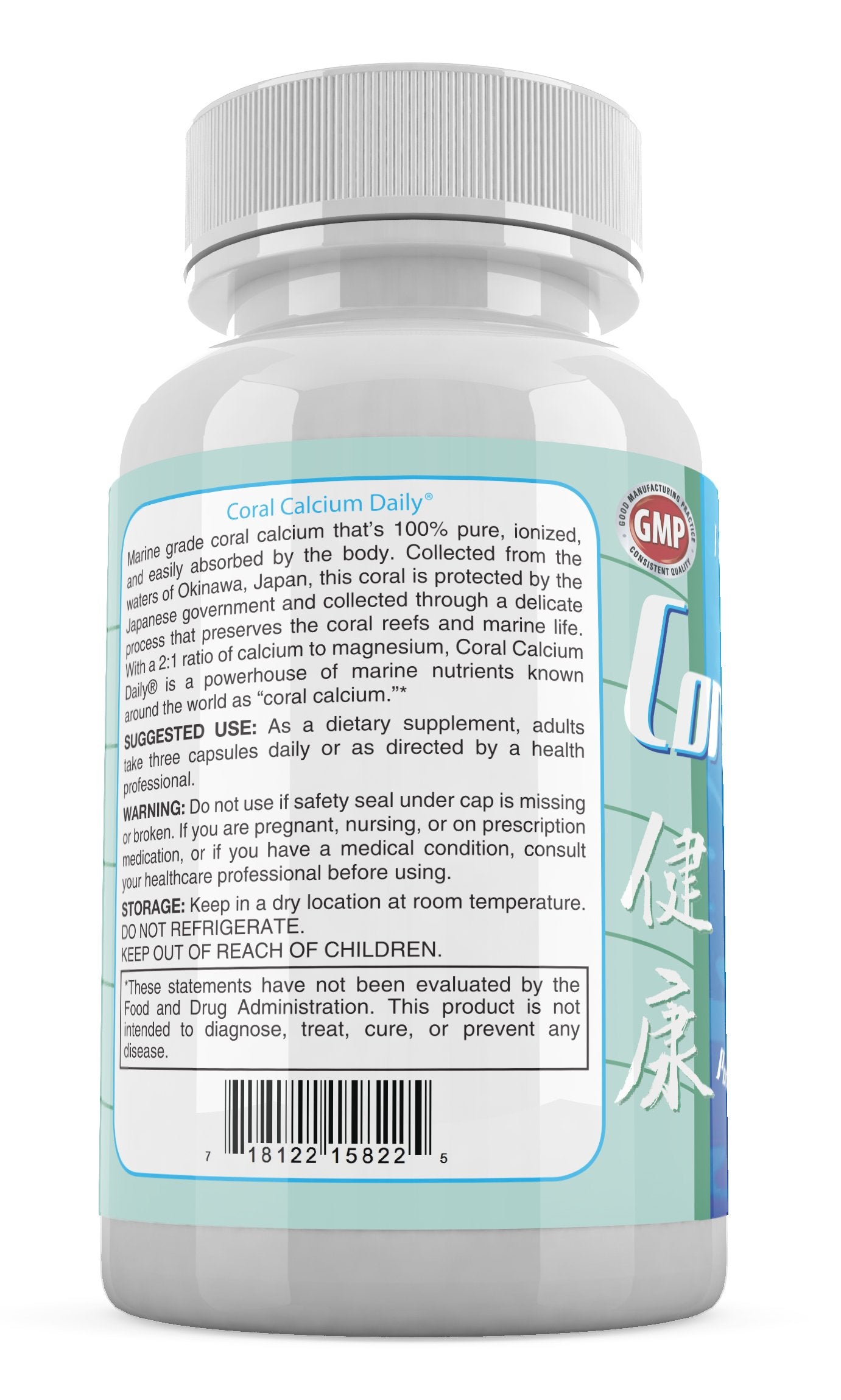 Lifestyle image showing wellness with coral calcium supplement