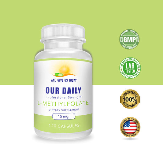 Close-up of 5-MTHF active folate formulation