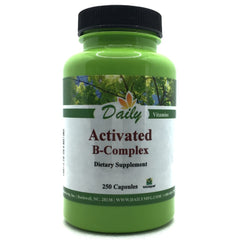 Daily Manufacturing Activated B-Complex bottle label