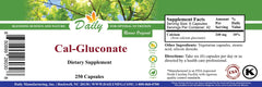Calcium Gluconate capsules displayed for Daily Manufacturing