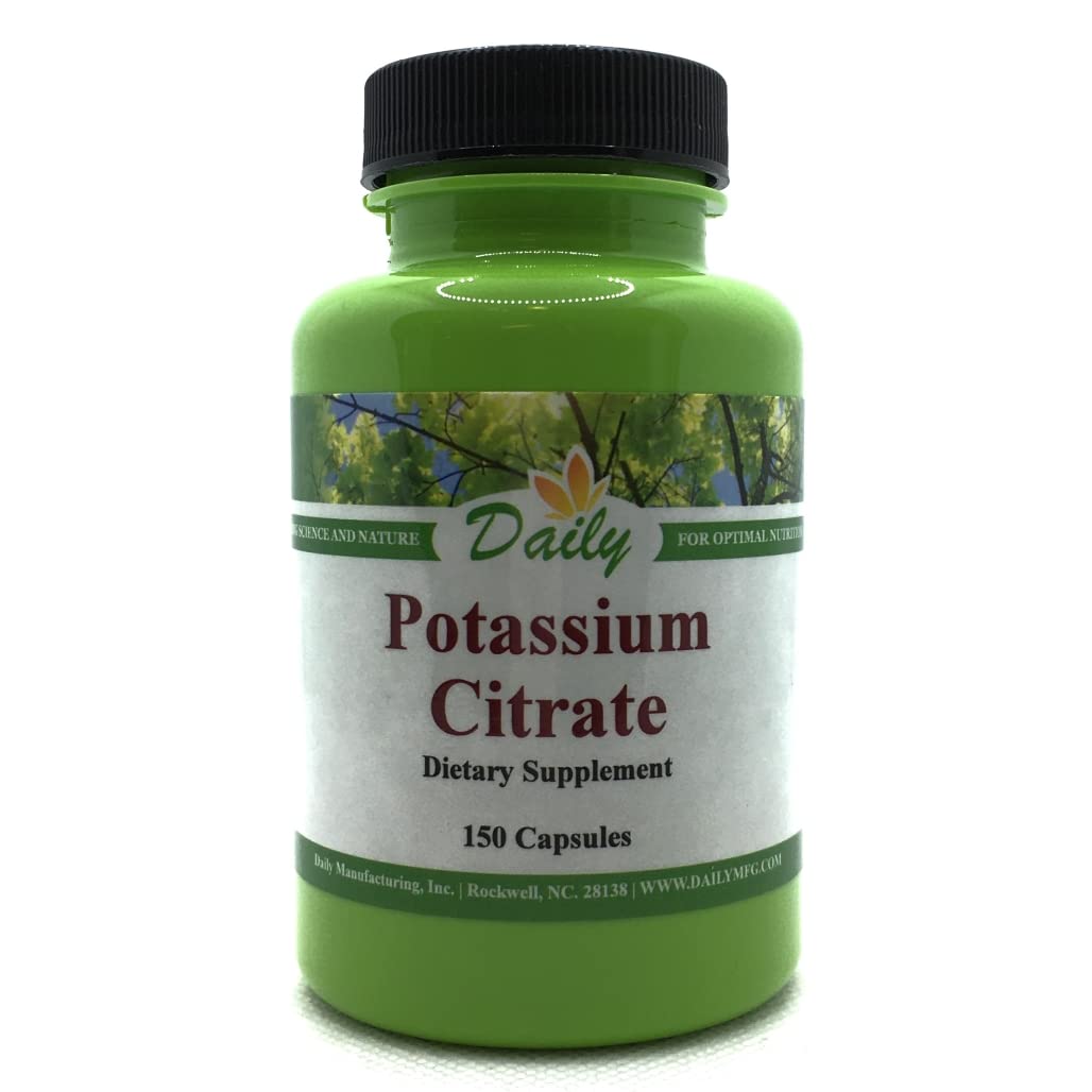 Daily Manufacturing Potassium Citrate bottle label