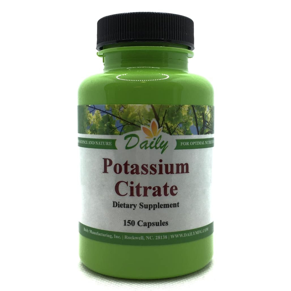 Daily Manufacturing Potassium Citrate bottle label