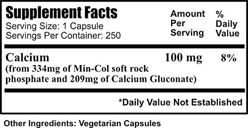 Close-up of Min-Col Forté ingredients: soft rock phosphate and calcium gluconate