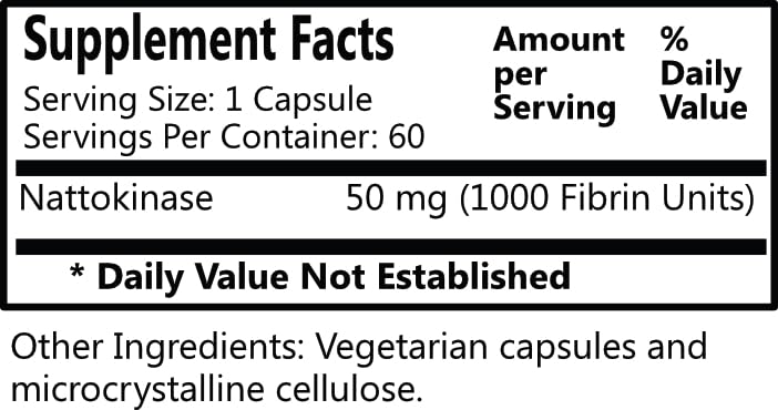 Two Daily Nattokinase capsules