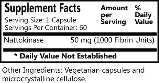 Two Daily Nattokinase capsules