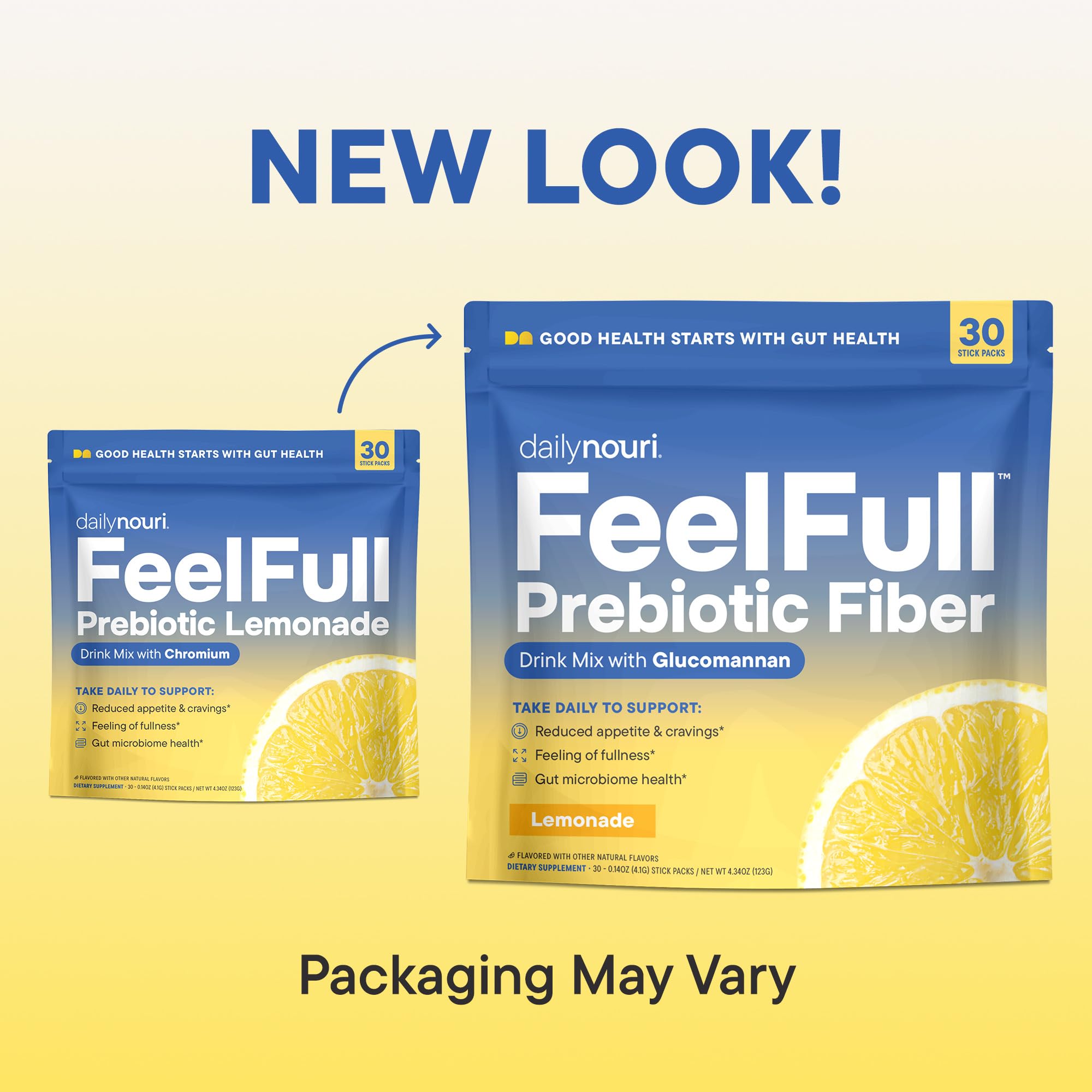 Pack of 30 FeelFull stick packs for daily use