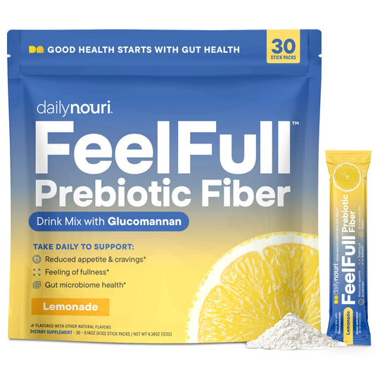 Front of Daily Nouri FeelFull 30-stick-pack box