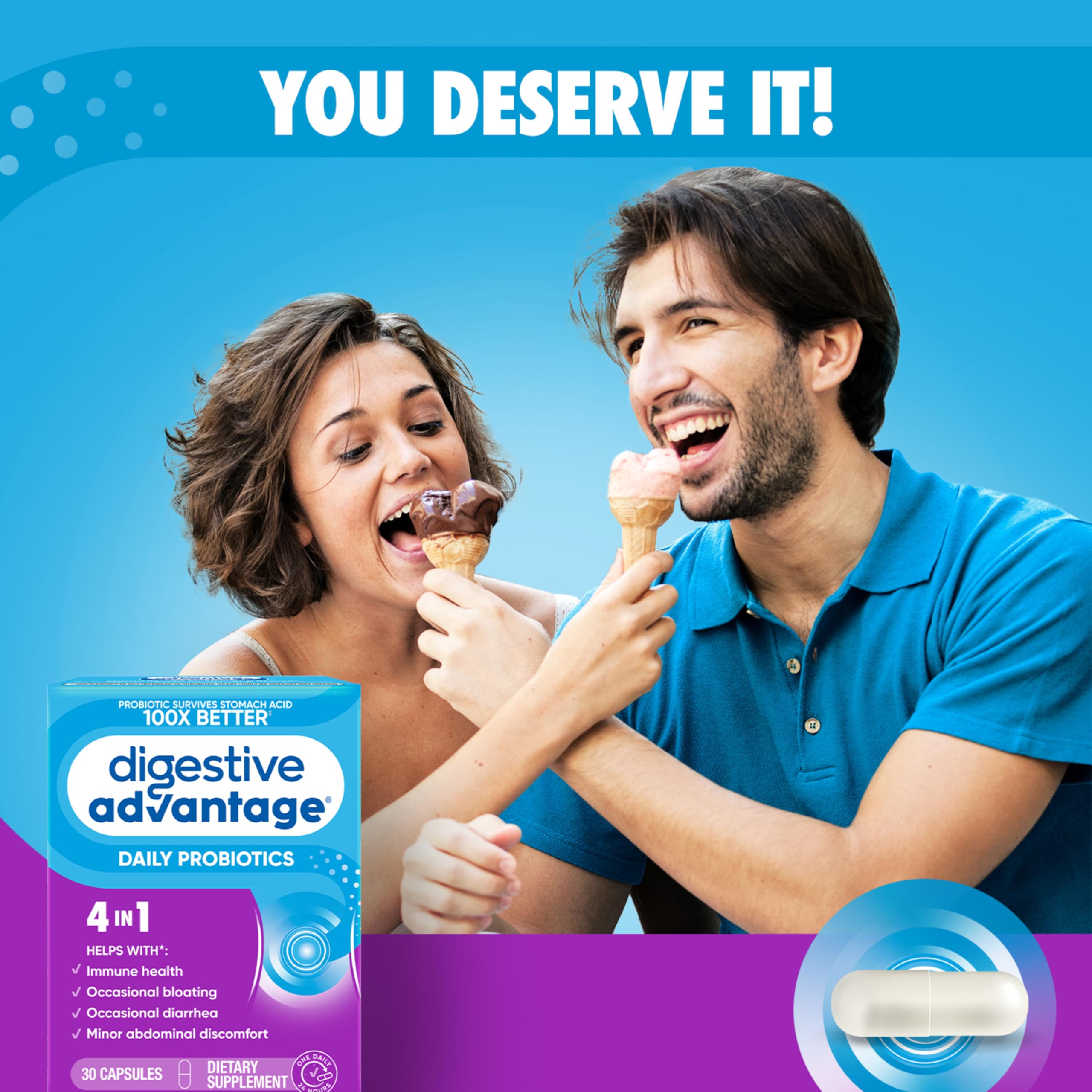 Patented probiotic capsule featuring natural protein shell