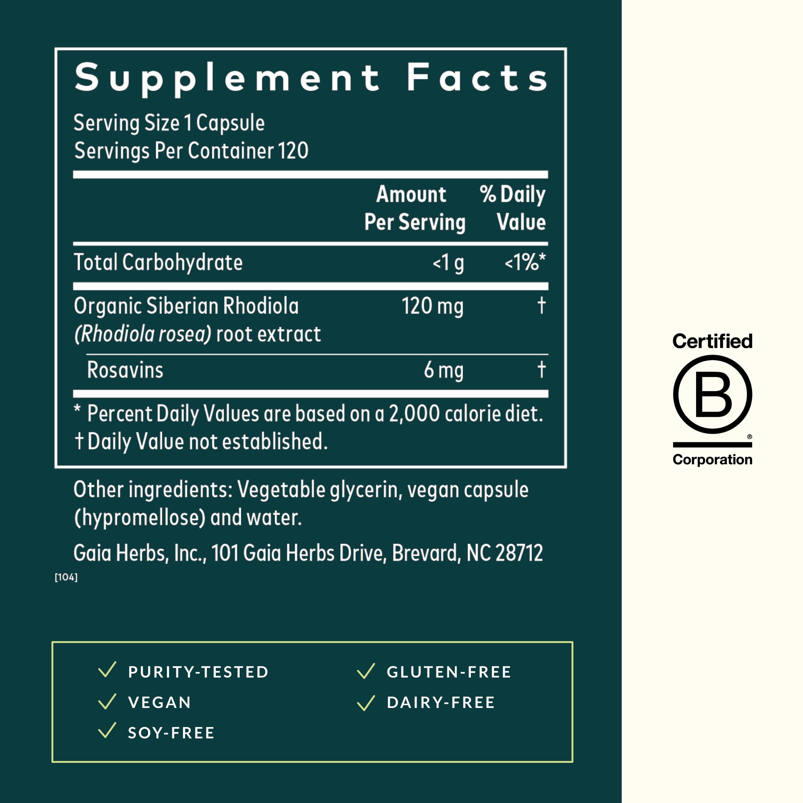 Daily stress support with Rhodiola Rosea for resilience