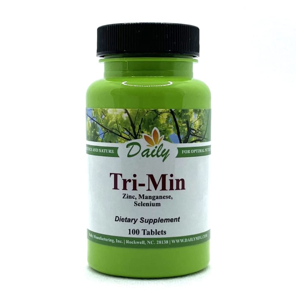 Front view of Daily Tri-Min bottle