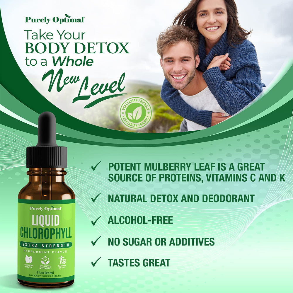 Glass of water with chlorophyll drops for daily wellness